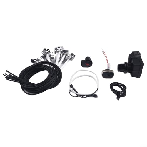 Jotekonoby Gasgrill Elektronisches Zündmodul-Set, 4 Ausgänge, passend für Modelle 463342620N, 463346017, inkl. Zünddrähte, Schalterknöpfe (5 Köpfe) von Jotekonoby