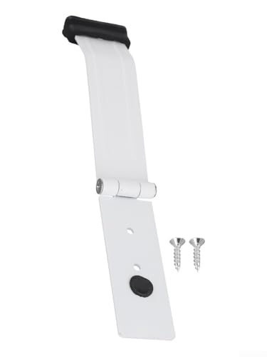 Jotekonoby Kickdown-Türstopper, kein Bohren erforderlich, mit Fußmechanismus, rutschfeste Gummiunterseite und Edelstahl-Konstruktion, verstellbare Höhe 125 x 42 mm, Boden (weiß) von Jotekonoby