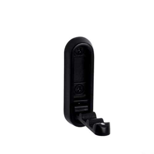 Jotekonoby Klappbarer Wandhaken aus Legierung für Küche, Badezimmer, Schlafzimmer, Büro, platzsparend, wandmontiert, mit tragfähigem Design, rutschfest, gewellt (schwarz) von Jotekonoby