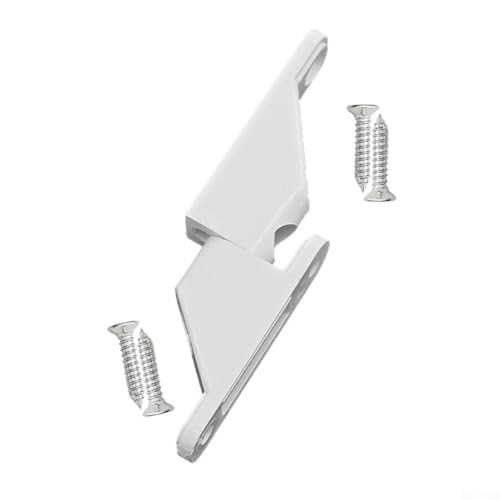 Jotekonoby Kunststoff-Scharniere, klein, abnehmbar, Falttürbeschläge für Schrank, Werkzeugkasten, Möbelreparatur, Weiß / Schwarz, dekorative Scharniere, 71 x 35 mm (A) von Jotekonoby