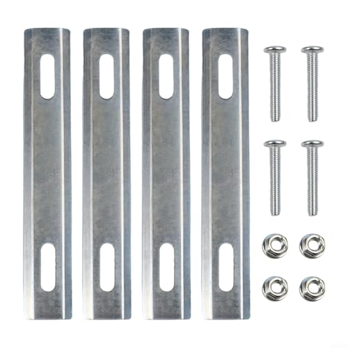 Jotekonoby Lasting Stahl-Gepäckträger-Korb-Halterung, Adapter für E-Bike, Mountainbike, Roller, Klapprad, einfache Installation, schwarz oder silberfarben (silber) von Jotekonoby