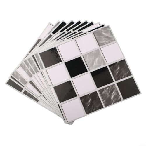 Jotekonoby MSC077 Glitzer-Mosaikfliesen-Aufkleber, für Küche, Badezimmer, Zuhause, 10 x 10 cm, 10 Stück Jotekonoby MSC077 Glitzer-Mosaikfliesen-Aufkleber, für Küche, Badezimmer, Zuhause, 10 x 10 cm, 10 Stück von Jotekonoby