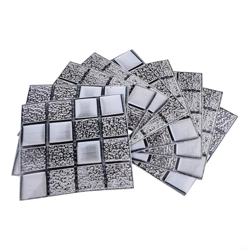 Jotekonoby MSC080 Glitzer-Mosaikfliesen-Aufkleber, für Küche, Badezimmer, Zuhause, 10 x 10 cm, 10 Stück Jotekonoby MSC080 Glitzer-Mosaikfliesen-Aufkleber, für Küche, Badezimmer, Zuhause, 10 x 10 cm, 10 Stück von Jotekonoby