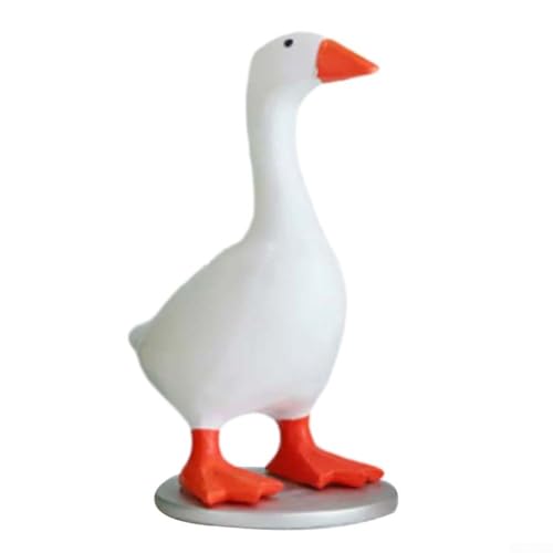 Jotekonoby Magnetischer Gans Schlüsselhalter Ente Statue Ornamente Saugnapf Statue Stehende Aufbewahrung (B) von Jotekonoby
