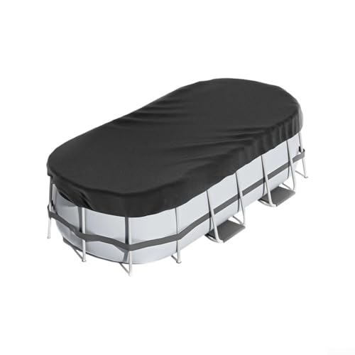 Jotekonoby Oxford Cloth Swimming Pool Cover Rectangular Waterproof Protection Shield For Above Ground Pools Outdoor Furniture Spa Black Multiple Sizes(2.1 * 3.0 m) von Jotekonoby