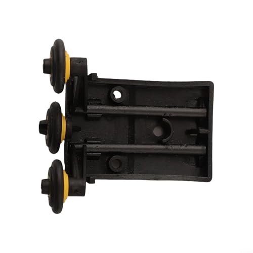 Jotekonoby Schiebetür-Riemenscheibenkern-Set, Nylon-Kunststoffrolle, seitlich montierte Schienenführung, garantiert reibungslosen Betrieb für Kleiderschrank oder Schrank, schwarz (oberer Radkern) von Jotekonoby