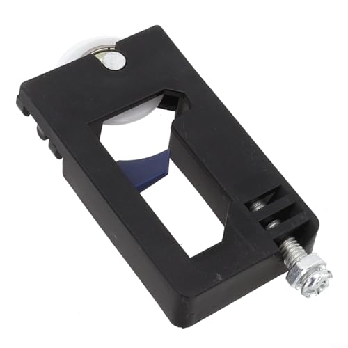 Jotekonoby Schiebetür-Riemenscheibenkern-Set, Nylon-Kunststoffrolle, seitlich montierte Schienenführung, garantiert reibungslosen Betrieb für Kleiderschrank oder Schrank, schwarz (unterer Radkern) von Jotekonoby