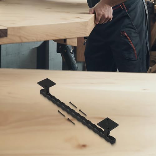 Jotekonoby Schiebetürgriff für Schiebetüren, Garagen, Schuppen, 30,5 cm, robust, massives Eisengriff mit mattschwarzem Finish, rustikales Design, Hebel für Innen- und Außenbereich, Schiebetüren von Jotekonoby