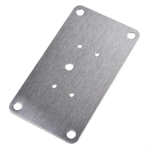 Jotekonoby Schrankscharnier-Reparaturplatten-Set, Edelstahl, 90 x 50 mm, Halterung mit Befestigungsschrauben, einfache Installation für Möbel, Tür, Schublade, Tisch, Bett, Kommode, Stuhl von Jotekonoby