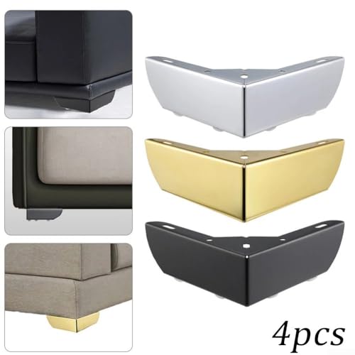 Jotekonoby Sofa- und Tischstütze, stabile Metallfüße mit Dreieck-Design für verbesserte Leistung, silberfarben, 4 Stück Jotekonoby Sofa- und Tischstütze, stabile Metallfüße mit Dreieck-Design für verbesserte Leistung, silberfarben, 4 Stück von Jotekonoby