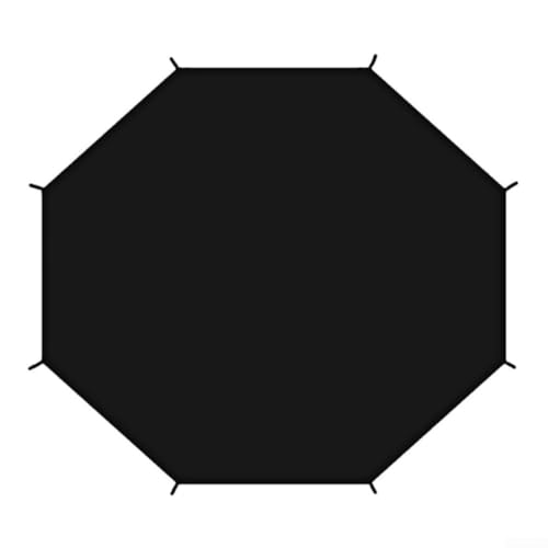 Jotekonoby Sprungbett-Sonnenschutz, rund, UV-Schutz, schwarze Trampolin-Abdeckungen für Outdoor-Aktivitäten, Terrasse oder Spielplatz (3 m) von Jotekonoby