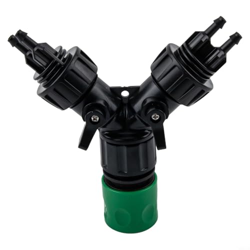 Jotekonoby Tropfbewässerungshahn-Adapter, 4-Wege-Verteiler für Garten, 1/4 Zoll von Jotekonoby