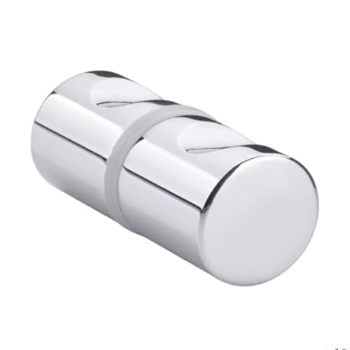 Jotekonoby Türgriff aus Zinklegierung, verchromt, Einzelrille für Glastüren, 6 x 18 mm Dicke, passend für Küchenschränke und Schiebetüren (B) von Jotekonoby