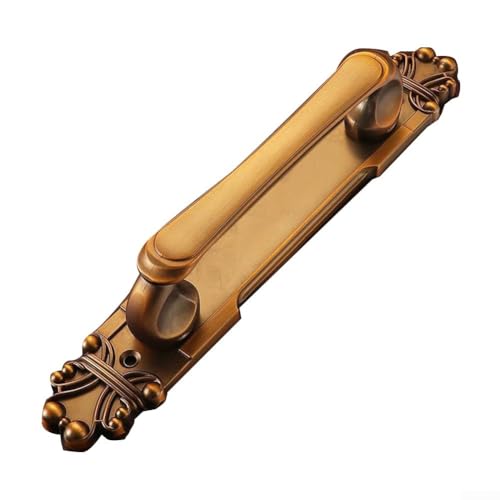 Jotekonoby Türgriff im antiken europäischen Stil, Aluminiumlegierung, Möbelgriff, rostfrei, für Holz- oder Schiebetüren, Kaffeebraun 165 mm (Kaffee 282 mm) von Jotekonoby