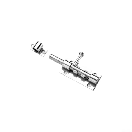 Jotekonoby Türriegel aus 304 Edelstahl, robust, mit Schlüsselloch, verdickter Schlosskern, Sicherheitsverriegelungssystem für Badezimmer, Privatsphäre, Schlafzimmer (Silber) von Jotekonoby