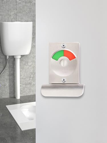 Jotekonoby Türschloss für öffentliche Toiletten aus Edelstahl mit freistehender Anzeige in Rot und Grün, für Badezimmerkabine, Toilette, Privatsphäre, WC-Türriegel Jotekonoby Türschloss für öffentliche Toiletten aus Edelstahl mit freistehender Anzeige in Rot und Grün, für Badezimmerkabine, Toilette, Privatsphäre, WC-Türriegel von Jotekonoby