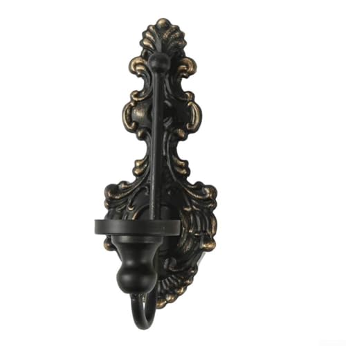Jotekonoby Vintage Distressed Wall Candle Holder, Taper CandleIron Candlestick Holders, Fireplace Candle Sconces, For Living Room Wedding Wall Decor(Black) von Jotekonoby
