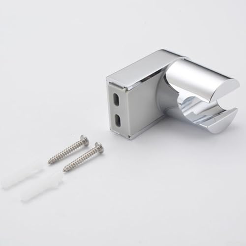 Jotekonoby Wandhalterung Verstellbare ABS-Duschkopfhalterung in poliertem Chrom-Finish, Schieberunterstützung für Handbrause oder Bidet-Sprüher, langlebig Jotekonoby Wandhalterung Verstellbare ABS-Duschkopfhalterung in poliertem Chrom-Finish, Schieberunterstützung für Handbrause oder Bidet-Sprüher, langlebig von Jotekonoby