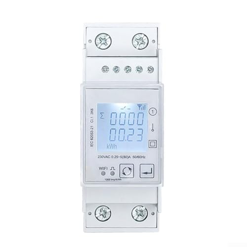 Kabelgebundener Smart-Energie-Monitor für AC230 V Echtzeit-Datenzugriff über Tuya-kompatible App-Schnittstelle (WLAN) von Jotekonoby