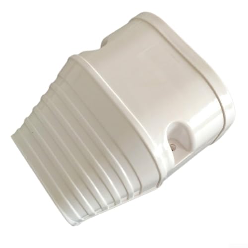 Klimaanlage Dekorative PVC Leitungsabdeckung, Wandeingang Kappe, 90° Flachbogen 90° Ellenbogen Kupplung Endkappe, 135° Flach Ellenbogen Wandkappe Weiß, für Split AC (Endkappe) von Jotekonoby