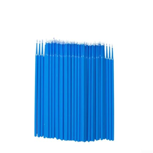 Lackierpinsel, Einweg-Zahnmedizinstift, Auto-Applikator, superfeine Spitze, gebogen in jedem Winkel, schwer erreichbare Bereiche, tropffreie Fasern, Automobil, 100 Stück (blau) von Jotekonoby
