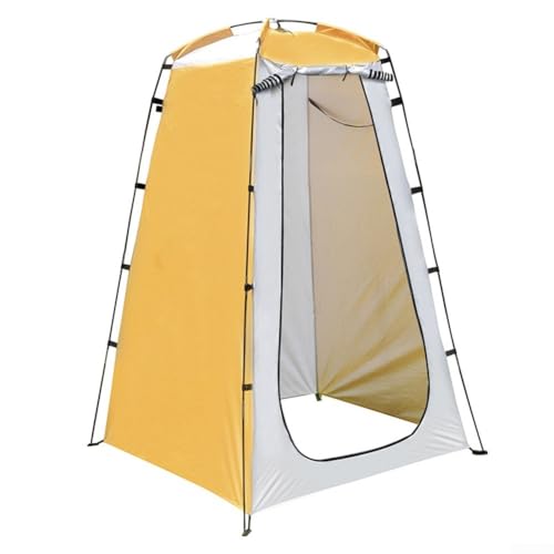 Leichter Sichtschutz Zelt zum Duschen am Strand oder Camping mit UV-Abschirmung (Gelb) von Jotekonoby
