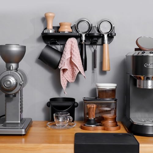 Manipulations- und Siebträger-Aufbewahrungsregal, einfacher Zugriff, Wand-Organizer für Kaffeeliebhaber (51 mm) von Jotekonoby