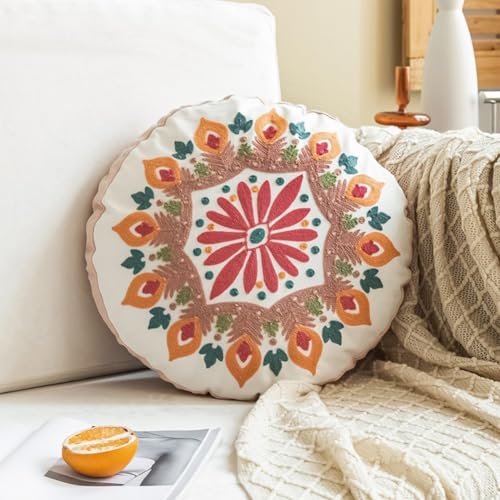 Markanischer ethnischer Stil, rund, dekorative Hülle für Sofas und Stühle (9) von Jotekonoby