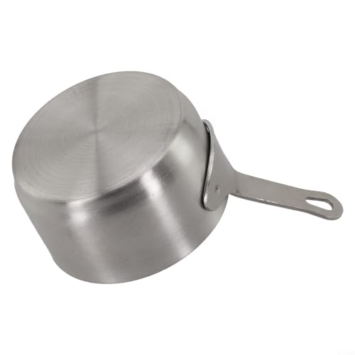 Mini-Saucenpfanne, 100 ml, Edelstahl, ideal zum Erwärmen von Milch und zum Kochen von Babynahrung (Silber M) von Jotekonoby