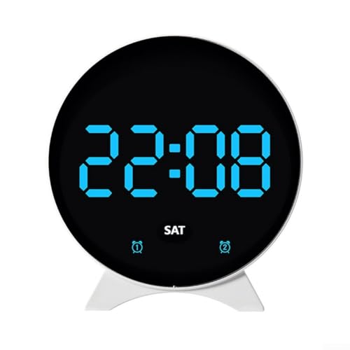 Multifunktionaler Wecker mit LED-Anzeige mit Datum, Tag, Weckzeit und Temperatur in Celsius und Fahrenheit für den täglichen Gebrauch (B) von Jotekonoby