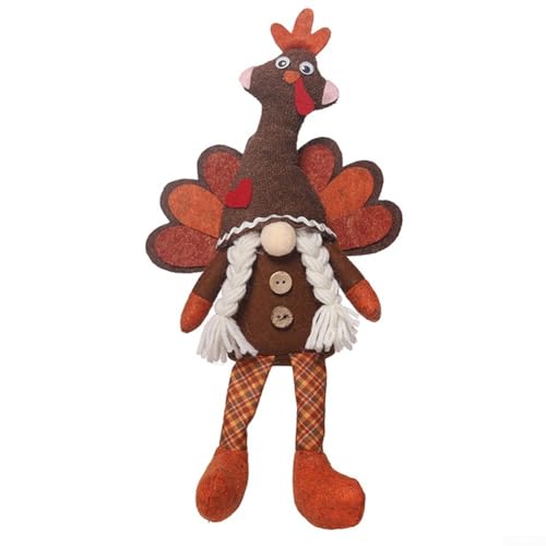 Niedliche Truthahn-Plüsch-Paare für Thanksgiving-Dekorationen, perfekte Herbst-Heimakzente (B) von Jotekonoby