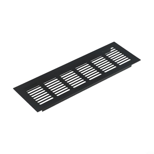 Rechteckiges Lüftungsgitter für verbesserte Belüftung in Schränken, Kleiderschränken und Schränken, Aluminiumlegierung (80 x 200 mm) von Jotekonoby