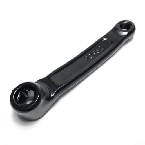 Robuste 152 mm Eisen-Heimtrainer-Kurbel mit quadratischen Löchern für Heimtraining (links) von Jotekonoby