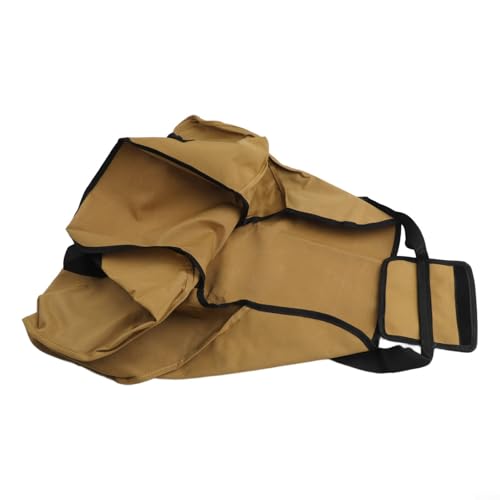 Robuste Tragetasche aus Segeltuch für Brennholz und Campingbedarf, zuverlässige Aufbewahrungslösung für Outdoor-Enthusiasten (gelb) von Jotekonoby