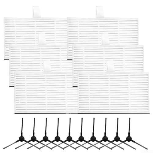 Robustes Seitenbürsten und Filter-Set für GRUNDIG VCR 2330, verbessern Sie Ihre Reinigungsroutine (B) von Jotekonoby