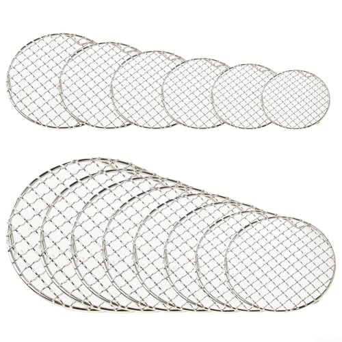 Rundes Kühlgitter, 201 Edelstahl-Draht-Design, perfekt zum Backen von Kuchen und Keksen, sorgt für gleichmäßiges Kochen und einfache Reinigung (27 cm) von Jotekonoby