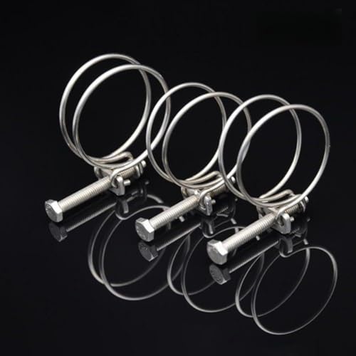Schlauch-Management-Set mit 10 Edelstahl-Doppeldraht-Clips, perfekt für Teiche und Lüftungskanäle (9–14 mm) von Jotekonoby