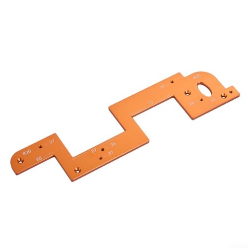 Schrankgriff-Schablone aus Aluminiumlegierung für präzises Rillen an Kleiderschrank- und Schranktürverkleidungen für Heim- und Büromöbel von Jotekonoby