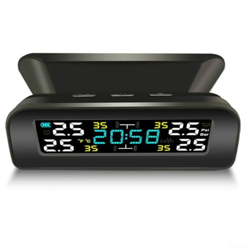 TPMS mit zwei Ladeoptionen, Solar und USB, mit farbigem LCD-Display für echte Überwachung TPMS mit zwei Ladeoptionen, Solar und USB, mit farbigem LCD-Display für echte Überwachung von Jotekonoby