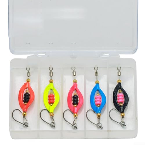 Trout Master 5-teiliges Set für Doppelspin-Löffel-Set, innovative Angelköder mit verbesserter Vibration für erfolgreiche Fänge (Abschnitt B) von Jotekonoby