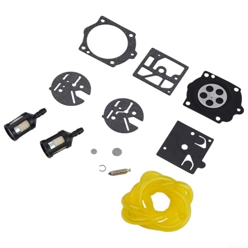 Vergaser-Reparatursatz mit Kraftstoffleitung für McCulloch für Pro 610 650 655 Kettensäge zur Unterstützung der Motorleistung von Jotekonoby