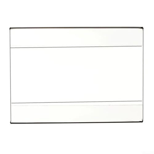 Wandmontierter transparenter Acrylrahmen zur Präsentation Ihrer Produktinformationen mit Leichtigkeit (horizontaler Stil) von Jotekonoby