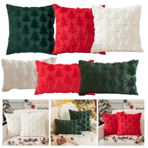 Weicher Polyester-Weihnachtsbaum-Überwurf, perfekt für lässigen Komfort und Urlaubsstimmung (grün 45 x 45) von Jotekonoby