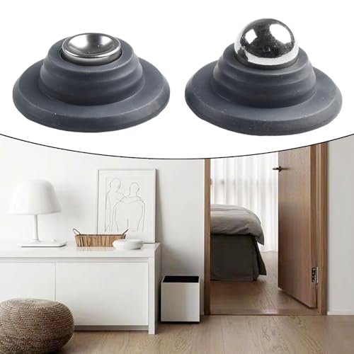 Winddichter Silikon-Türstopper, kompaktes Design mit Magnetstärke für sicheren Halt (Grau) von Jotekonoby