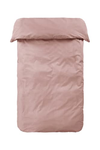 Jotex Zack Bettbezug - 100% hochwertige Bio-Baumwolle GOTS Zertifiziert Bettbezug - Mahagoni Rose, 155 x 220 cm von JOTEX