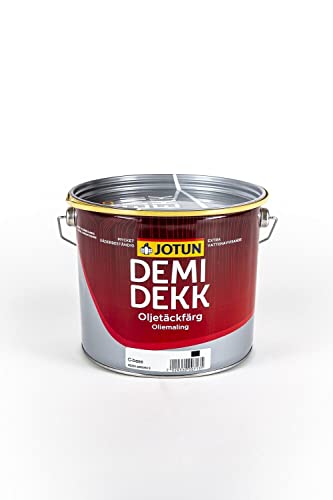 Jotun DEMIDEKK Oljetäckfärg HVIT, weiß - Holzfarbe f. außen - 0,9 l von Jotun