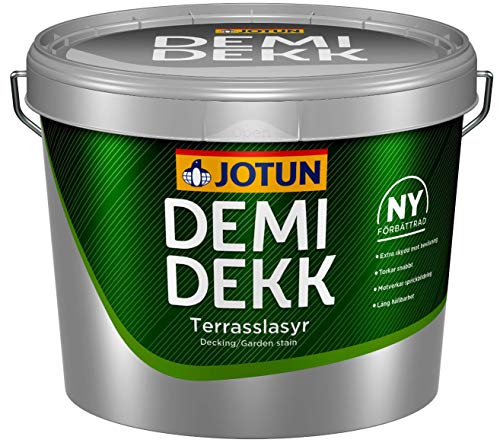 JOTUN DEMIDEKK TERRASSLASYR Holz-Öl außen | Wetterschutz-Oel | Holzschutz-Oel außen | Absolute Premium-Qualität |3 Liter NATURGRA 9072 von Jotun