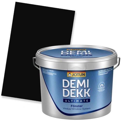 JOTUN DEMIDEKK ULTIMATE FÖNSTER Holzfarbe RAL 9005 Tiefschwarz 3l von Jotun