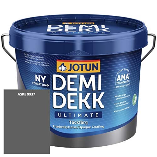 JOTUN DEMIDEKK ULTIMATE Täckfärg Holz-Farbe | Wetterschutz-Farbe | Holzschutz-Farbe | Absolute Premium-Qualität |0,75 Liter ASKE 9937 von Jotun