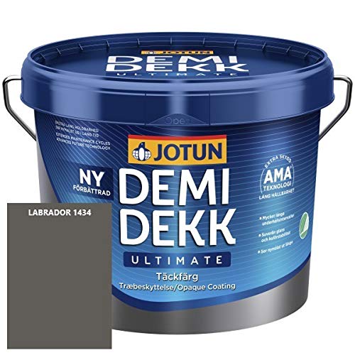 JOTUN DEMIDEKK ULTIMATE Täckfärg Holz-Farbe | Wetterschutz-Farbe | Holzschutz-Farbe | Absolute Premium-Qualität |0,75 Liter LABRADOR 1434 von Jotun
